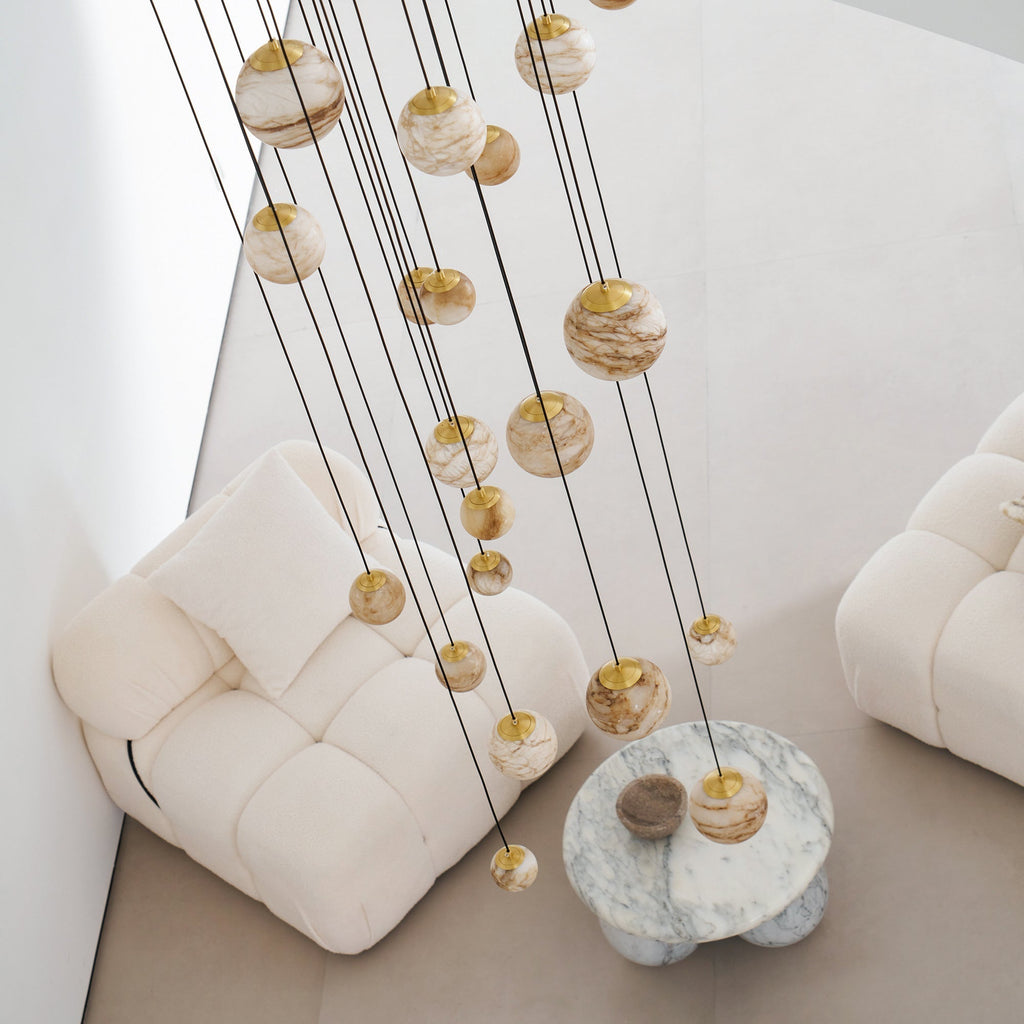 Sultana Alabaster Cluster Chandelier
