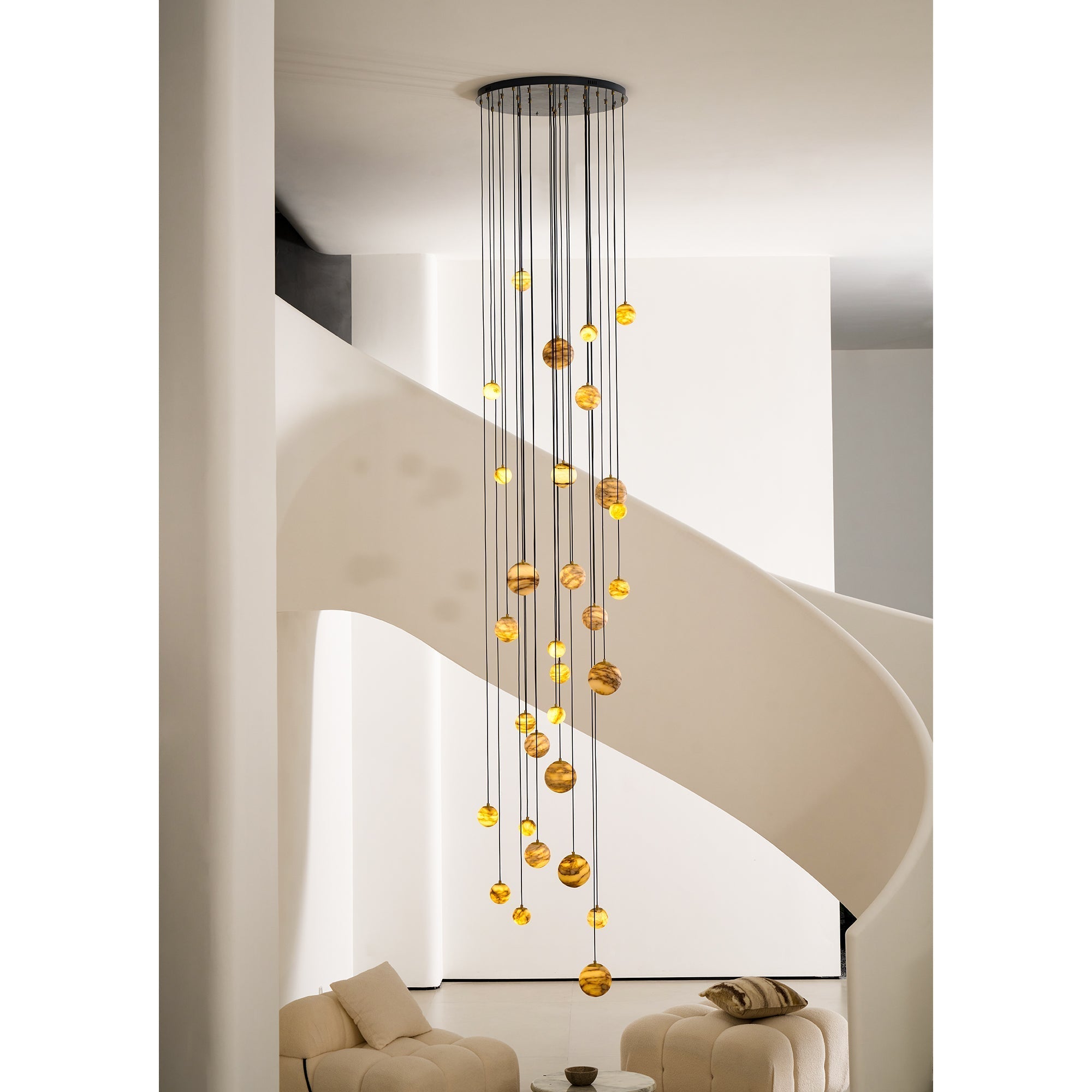 Sultana Alabaster Cluster Chandelier