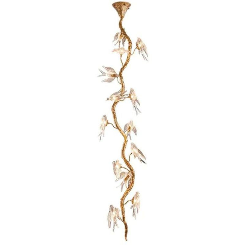 Swallow Glass Long Tree Branch  Chandelier Secondary image