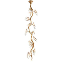Swallow Glass Long Tree Branch  Chandelier
