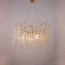 Tree Branch Chandelier Pendant Lighting Round Ceiling Light 31.5" D