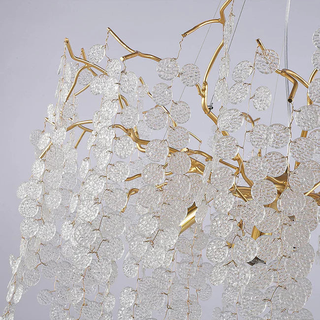 Tree Branch Chandelier Pendant Lighting Round Ceiling Light 31.5" D Secondary image