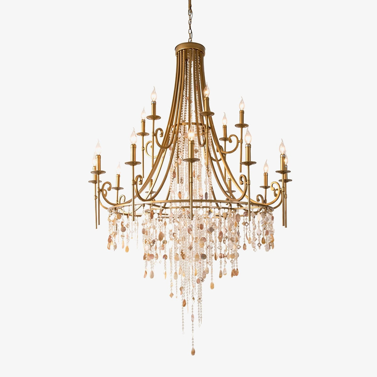 Tatum Lux Shell Crystal Chandelier Main image