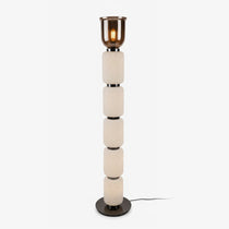 Textured Layered Glass Floor Light