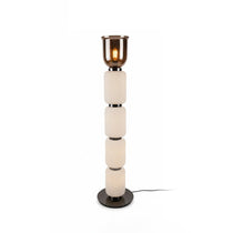 Textured Layered Glass Floor Light