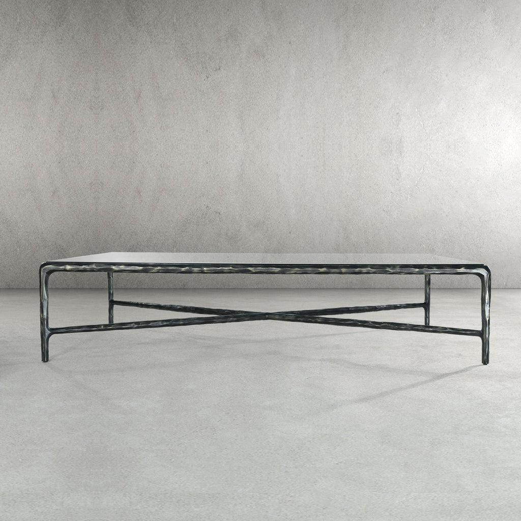 Thaddies Glass Rectangular Coffee Table-Vancei