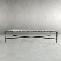 Thaddies Glass Rectangular Coffee Table-Vancei