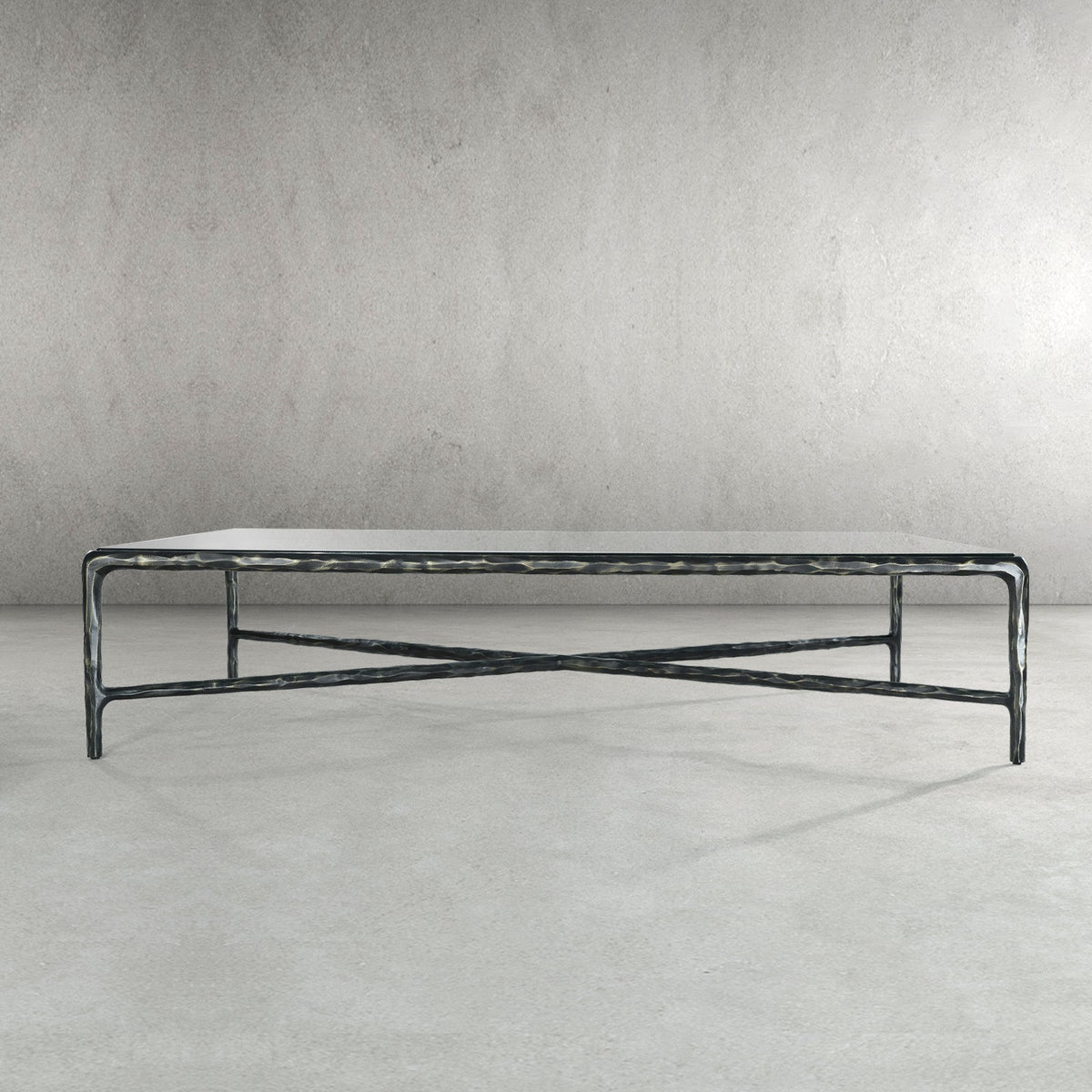 Thaddies Glass Rectangular Coffee Table-Vancei