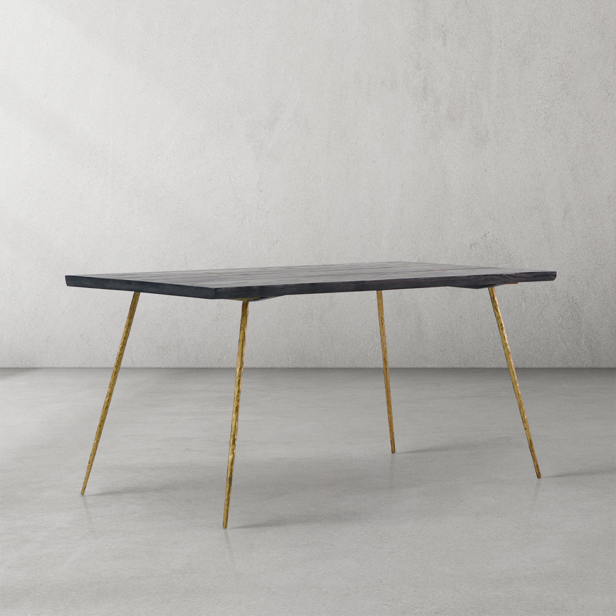 Thaddies Vintage Style Metal Frame Dining Table-Vancei Main image