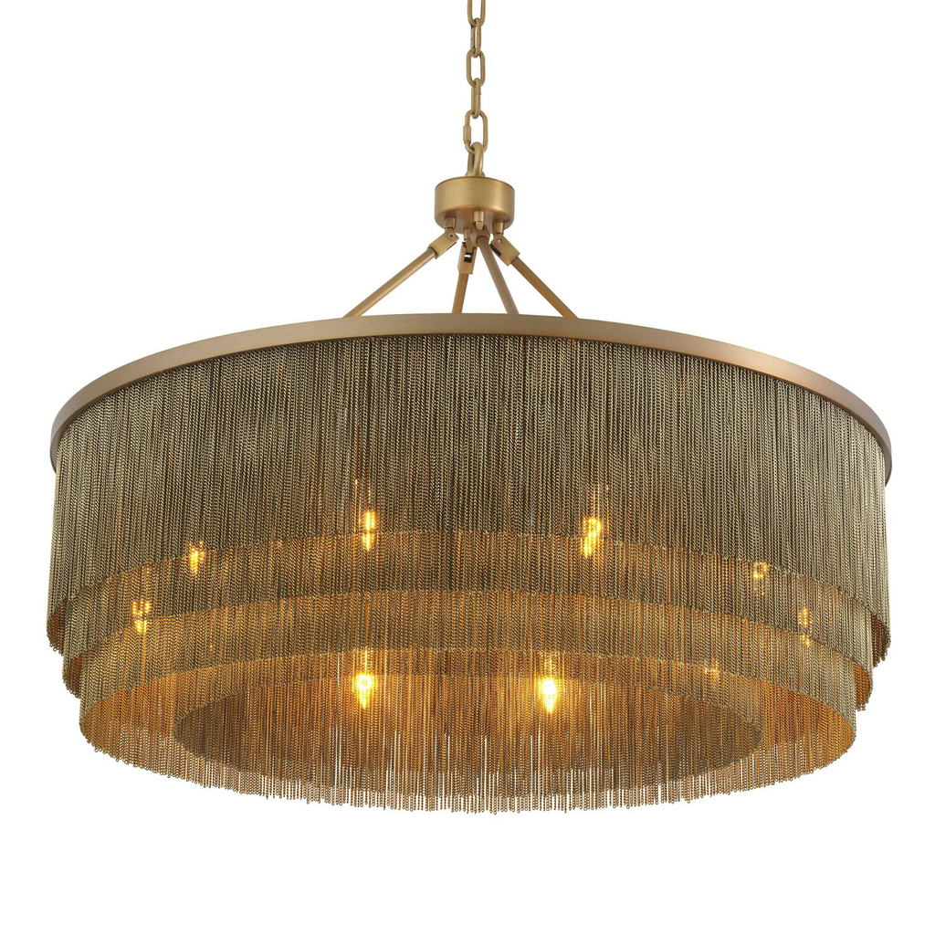 Tissot L (Brass/Bronze) Tassel Modern Chandelier