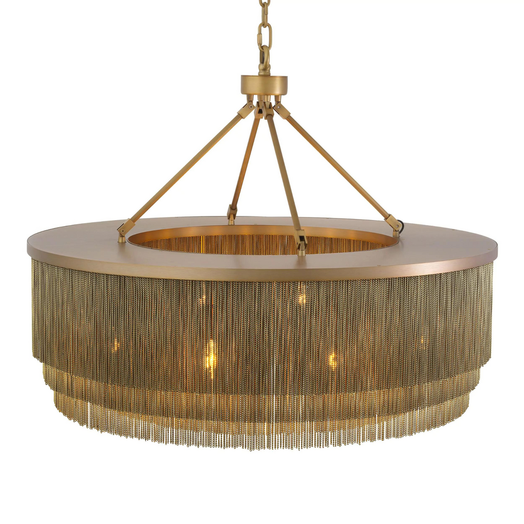 Tissot L (Brass/Bronze) Tassel Modern Chandelier