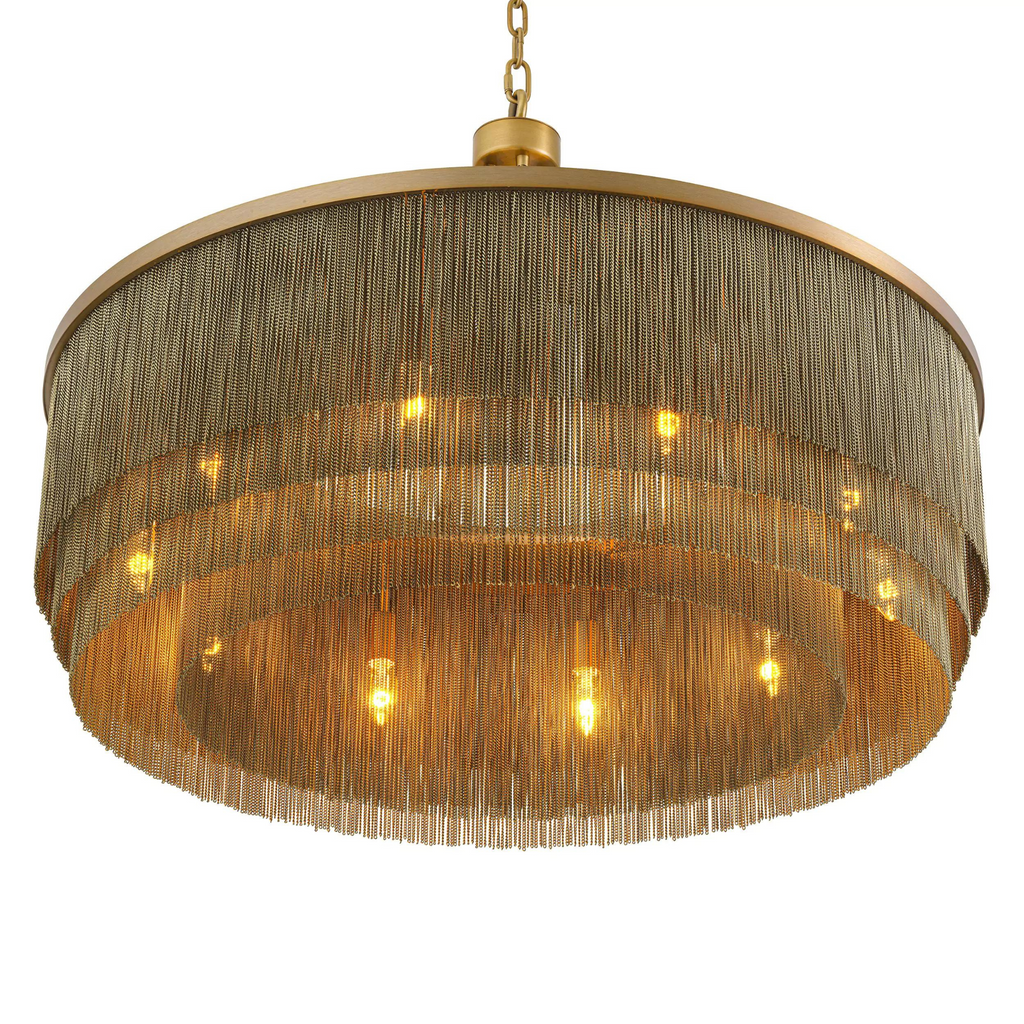 Tissot L (Brass/Bronze) Tassel Modern Chandelier
