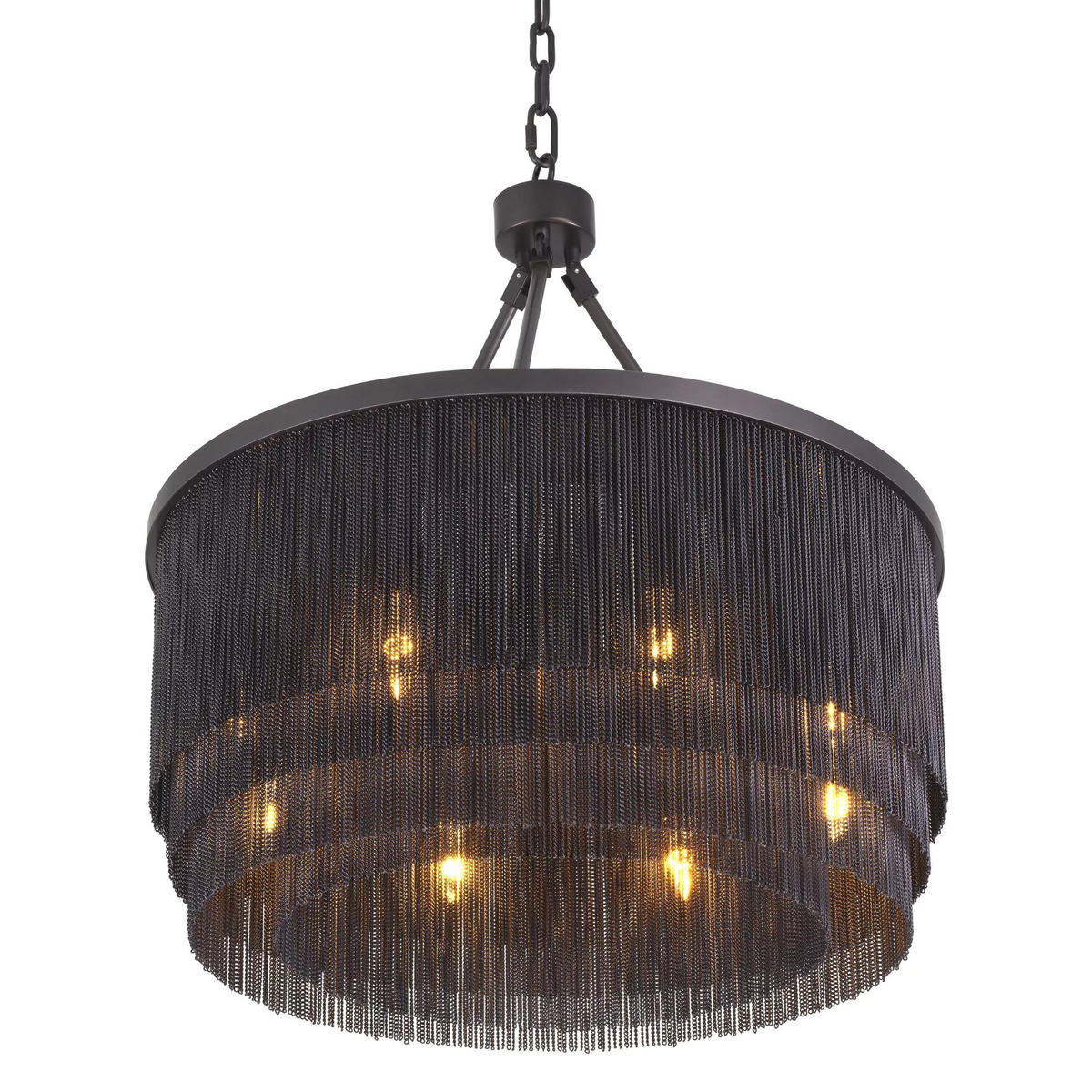 Tissot S (Brass/Bronze) Tassel Modern Chandelier