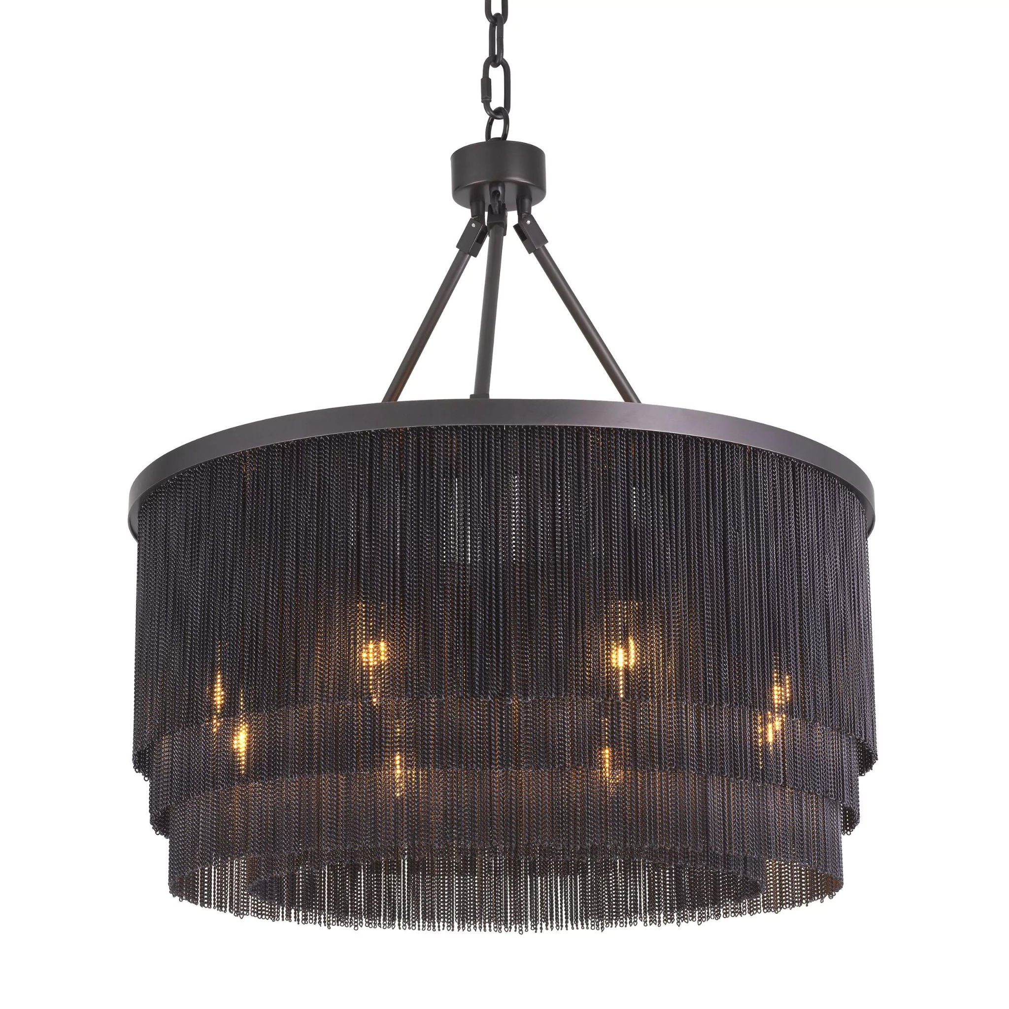 Tissot S (Brass/Bronze) Tassel Modern Chandelier