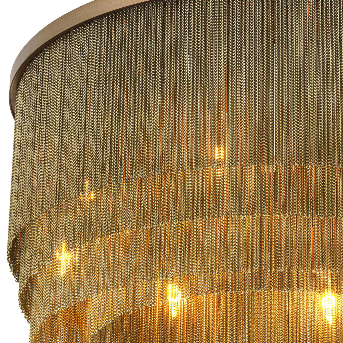 Tissot S (Brass/Bronze) Tassel Modern Chandelier