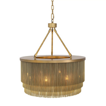 Tissot S (Brass/Bronze) Tassel Modern Chandelier