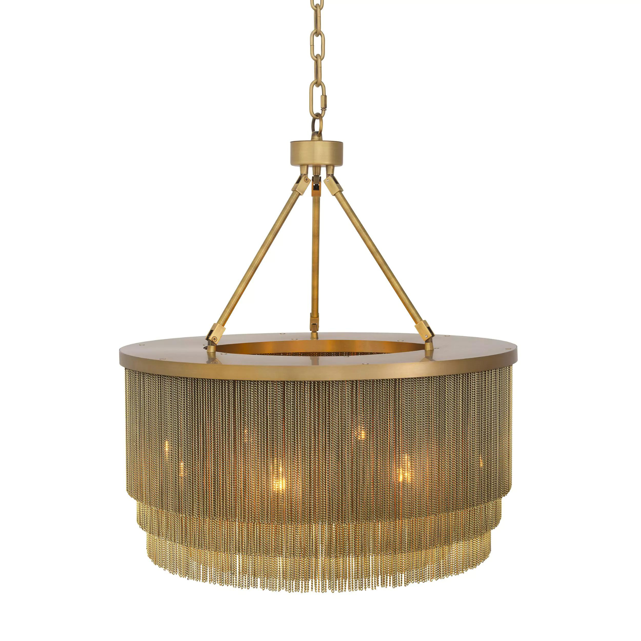 Tissot S (Brass/Bronze) Tassel Modern Chandelier