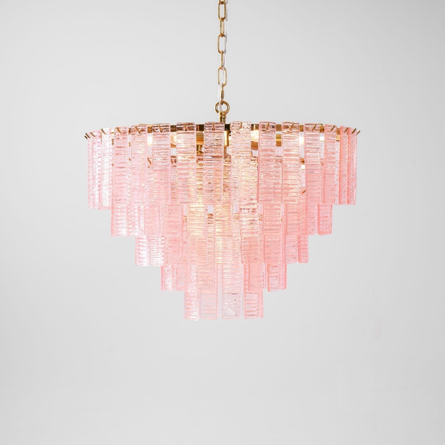 Opalora Pink Murano Glass Chandelier