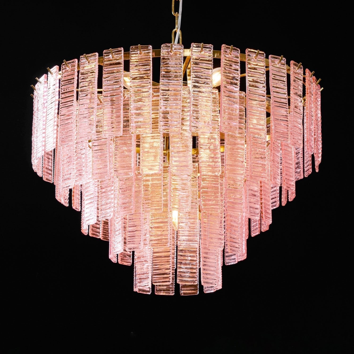 Opalora Pink Murano Glass Chandelier