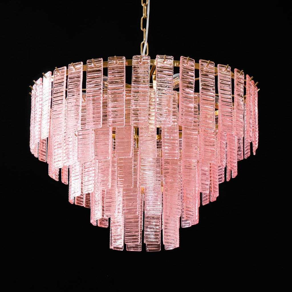 Opalora Pink Murano Glass Chandelier