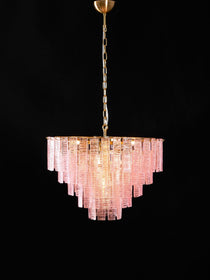 Opalora Pink Murano Glass Chandelier