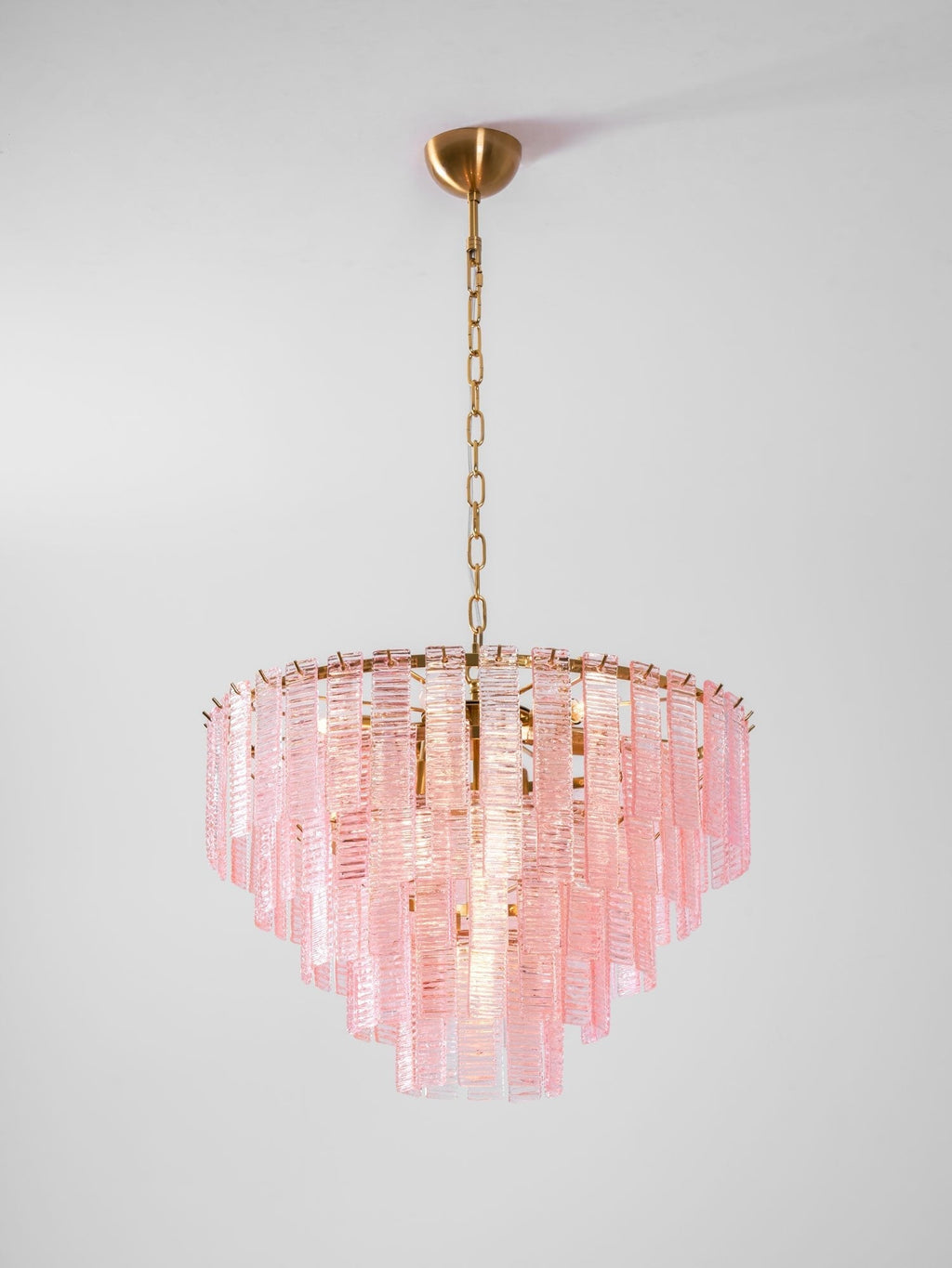 Opalora Pink Murano Glass Chandelier