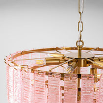 Opalora Pink Murano Glass Chandelier