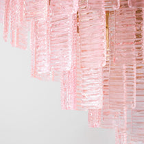 Opalora Pink Murano Glass Chandelier