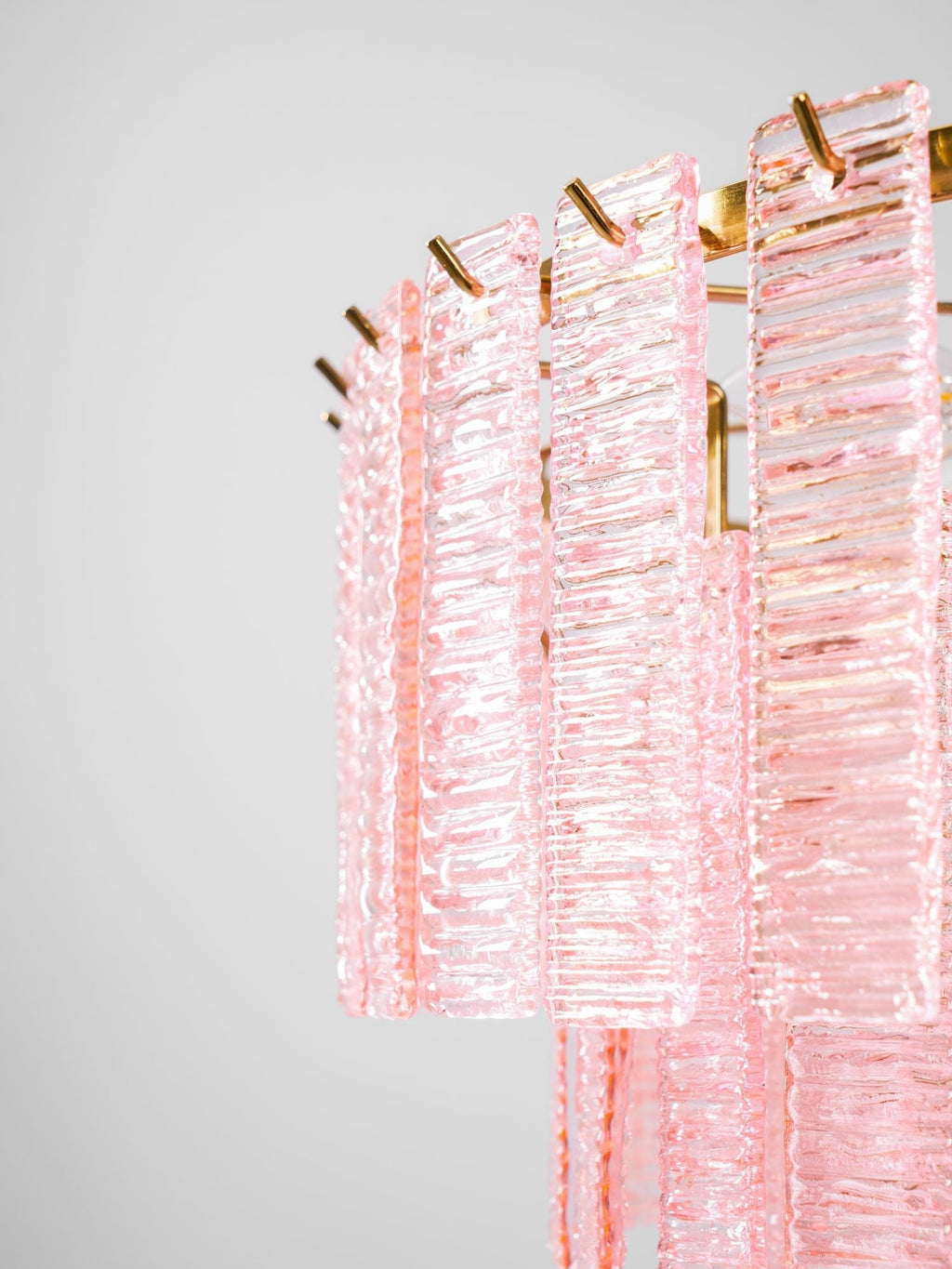 Opalora Pink Murano Glass Chandelier