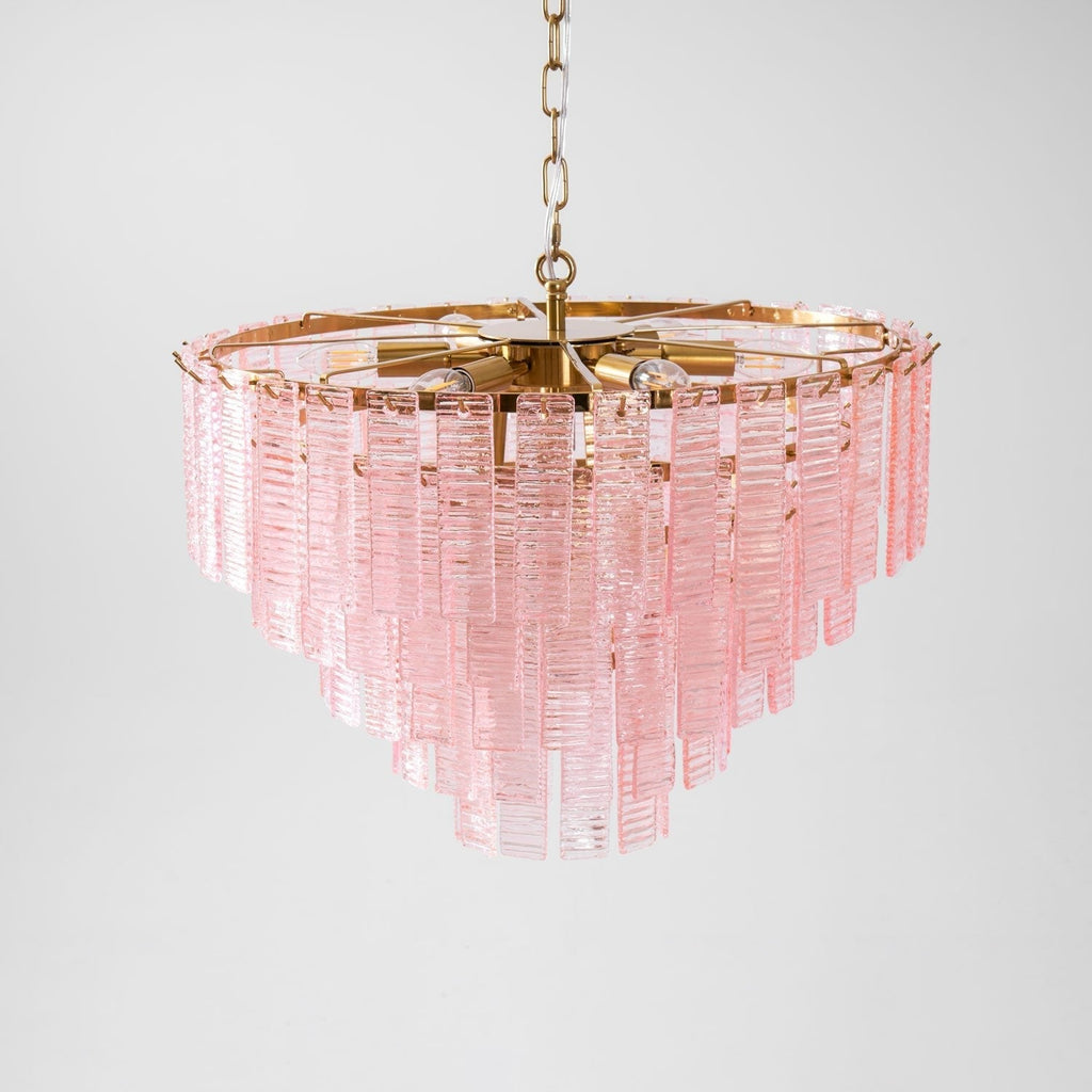 Opalora Pink Murano Glass Chandelier