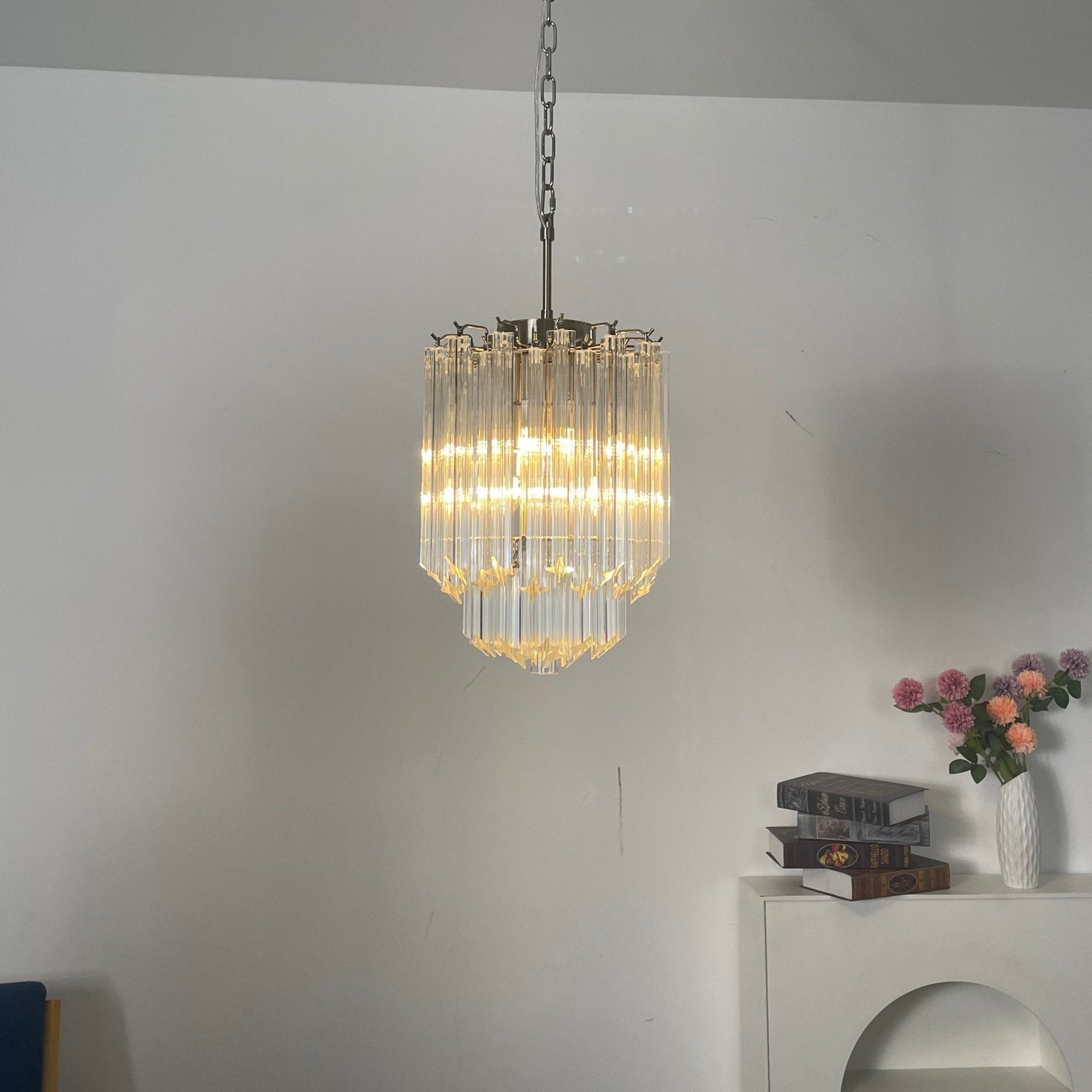 Transparant Murano Prism Chandelier