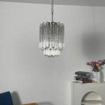 Transparant Murano Prism Chandelier