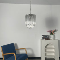 Transparant Murano Prism Chandelier