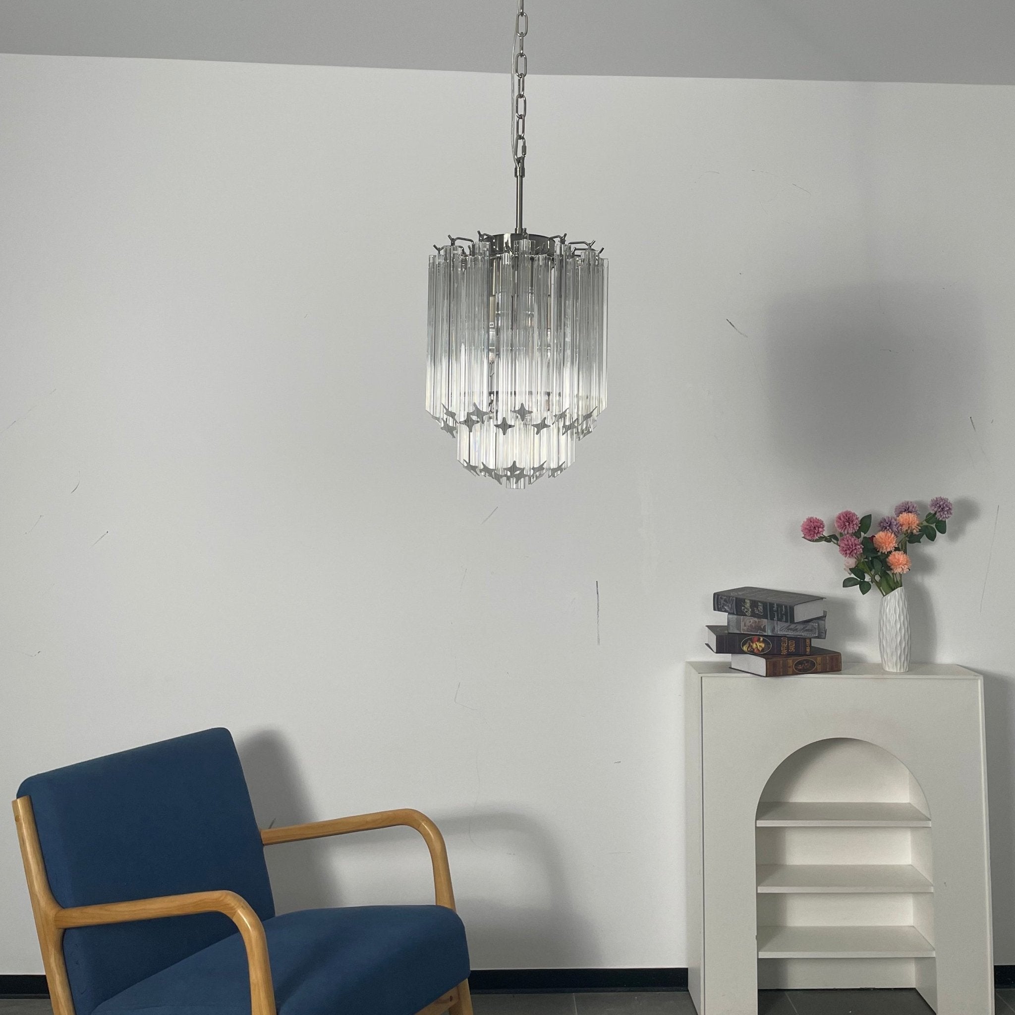 Transparant Murano Prism Chandelier