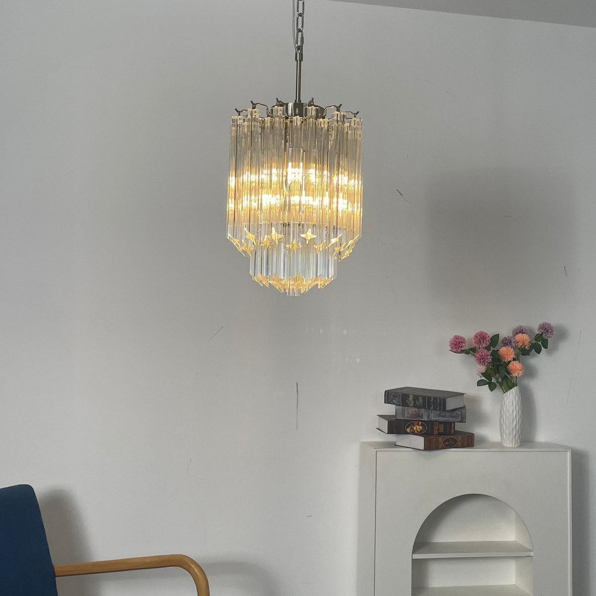 Transparant Murano Prism Chandelier