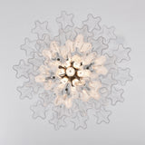 Transparent Murano Glass Tube Chandelier