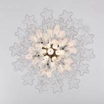 Transparent Murano Glass Tube Chandelier