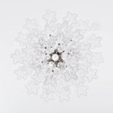 Transparent Murano Glass Tube Chandelier