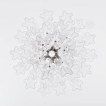 Transparent Murano Glass Tube Chandelier