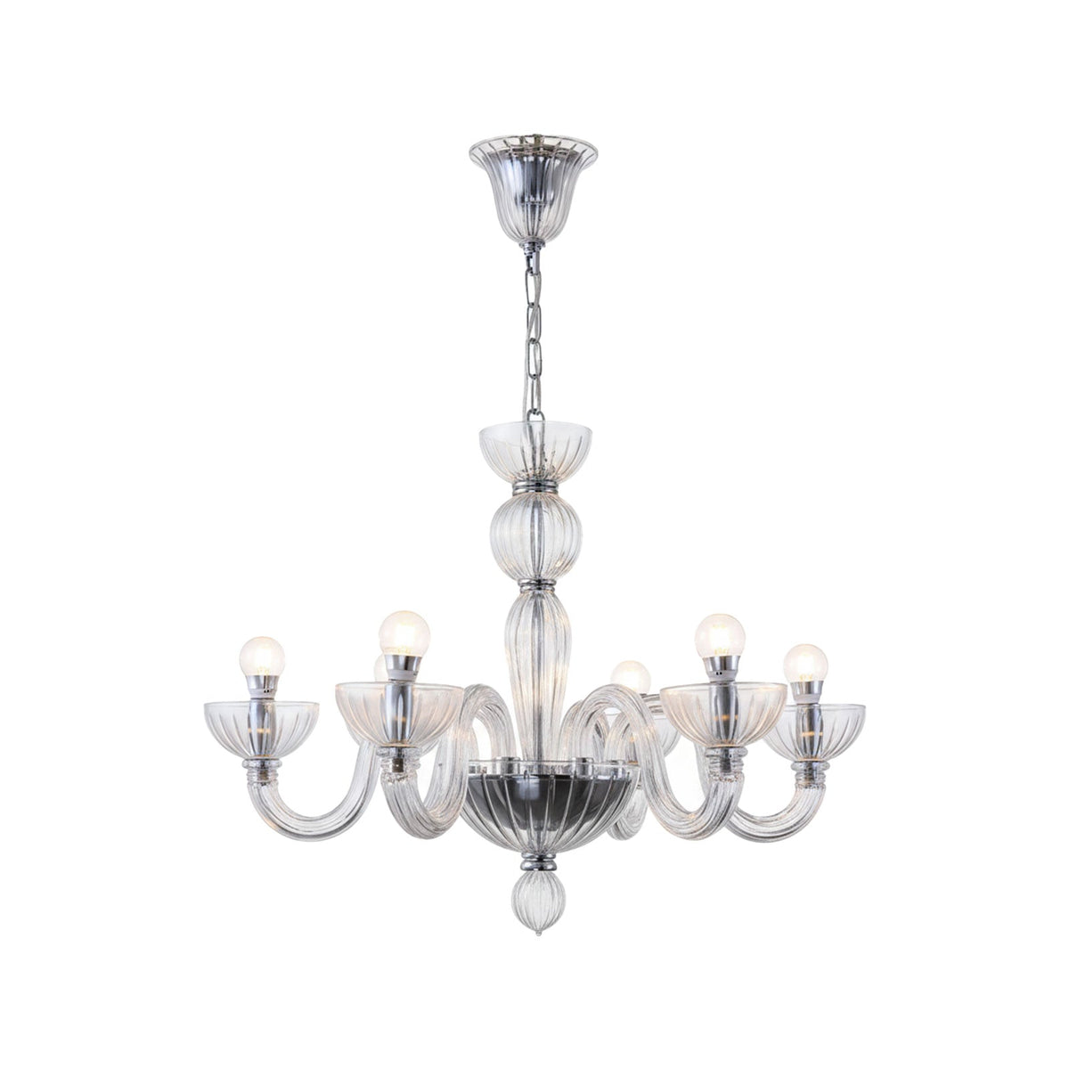 Transparent Ares Murano Glass Chandelier Main image