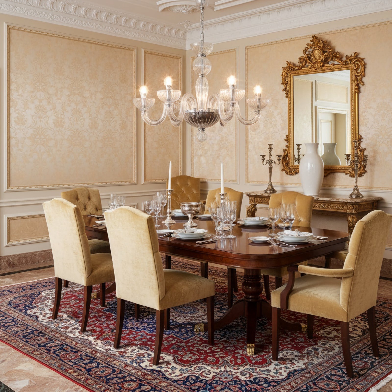 Transparent Ares Murano Glass Chandelier Secondary image
