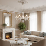 Transparent Ares Murano Glass Chandelier