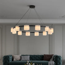 Trinidad Rhombus Alabaster Chandelier