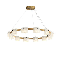 Trinidad Rhombus Alabaster Chandelier