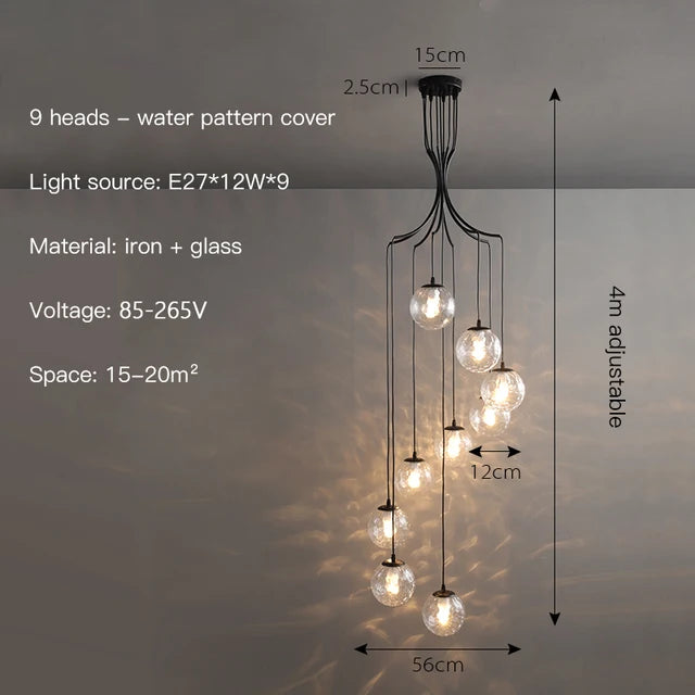 Alliyana Foyer & Staircase Chandelier 15" 16" 22"