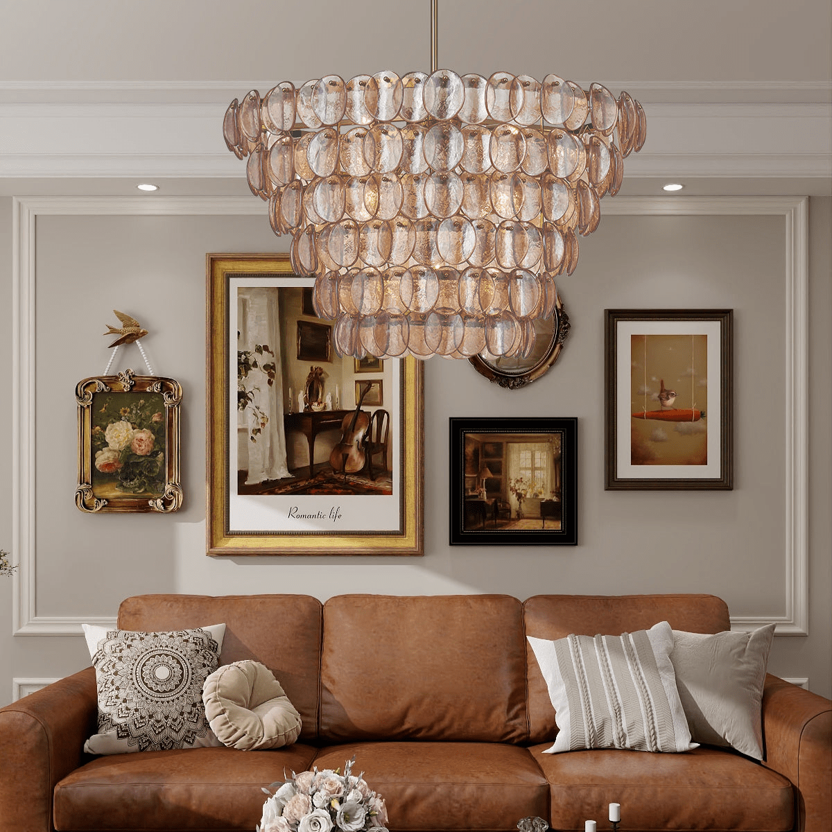 Elegant Uroko Large Chandelier - CasaraHouse