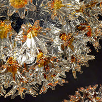 Espe Crystal Chandeliers Amber Yellow