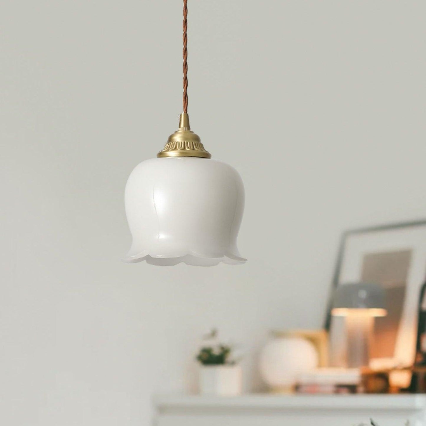 Valyn Floral Silhouette Pendant Lamp - CasaraHouse
