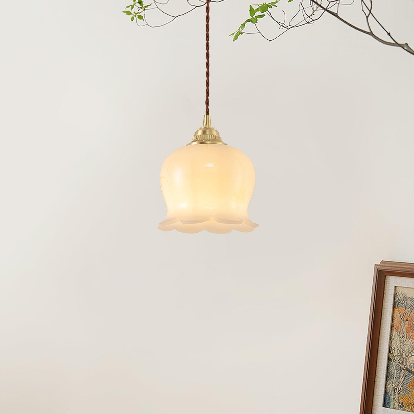 Valyn Floral Silhouette Pendant Lamp - CasaraHouse