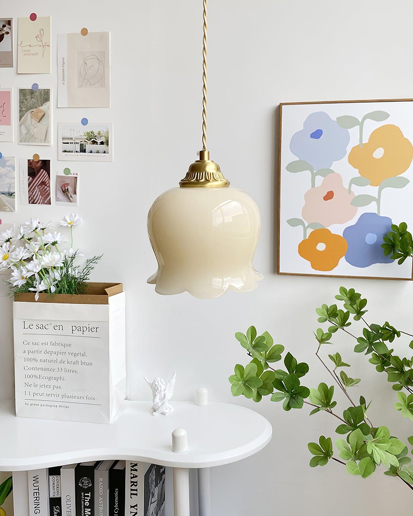 Valyn Floral Silhouette Pendant Lamp - CasaraHouse